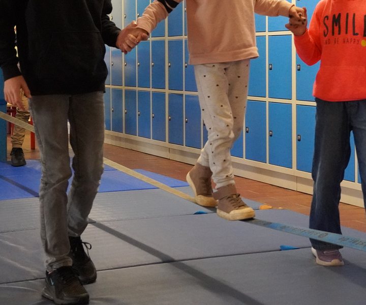 Balancieren auf der Slackline