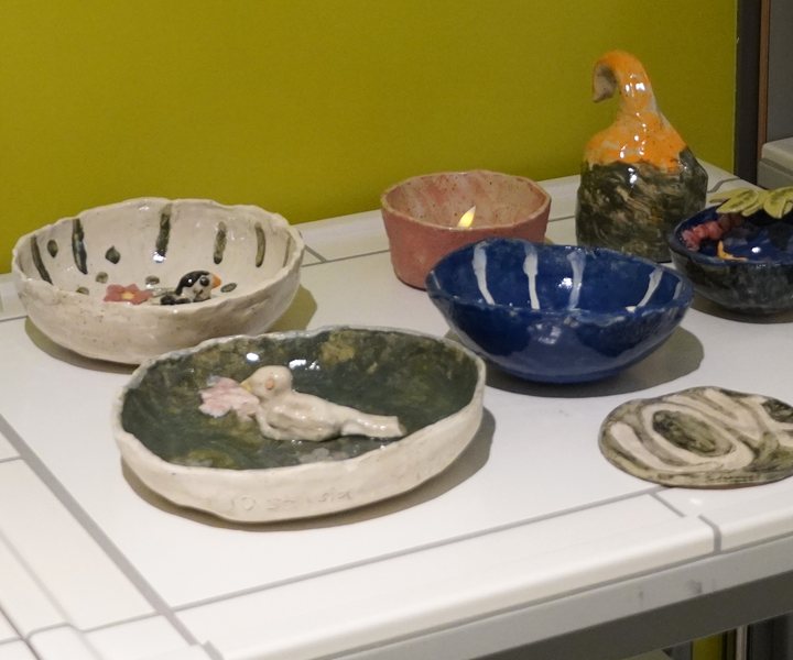Getöpferte Schalen aus dem Workshop